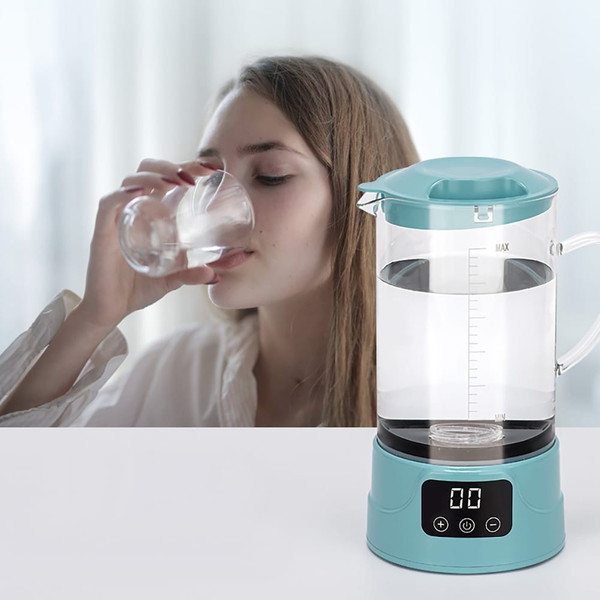 Hydrogen Water Machine, Water Dispenser with 1500ML Water Tank, 7W Rechargeable Hydrogen Rich Water K484-FQZDN_7ZD4UCBH
