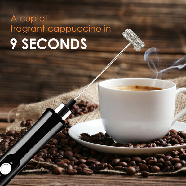 3-in-1 Electric Milk Frother 3 Speeds Adjustable Rechargeable High Speeds Milk Foam Maker Handheld  K484-PHO_12S452Y5