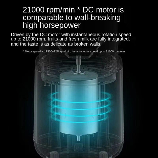 400ml Portable Mini Fruit Blender Electric Wireless Juicer with 6 Blades USB Rechargeable Juicer Cu K484-FQZHE_OD0HNWWX