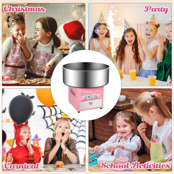 US GARVEE Cotton Candy Machine Commercial Electric Cotton Candy Maker with 20 inch Stainless Steel  K484-PHO_0X07HXX6_US