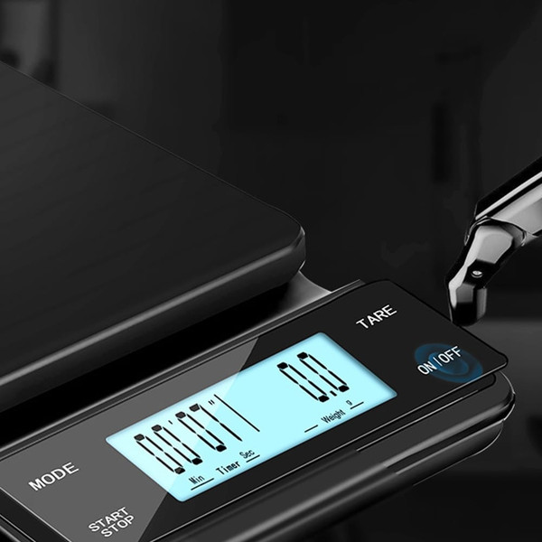 Coffee Scale with Timer 3kg/0.1g High Precision Touch Screen Lcd Display USB Rechargeable Espresso  K484-FQZDN_NYGI1AB0