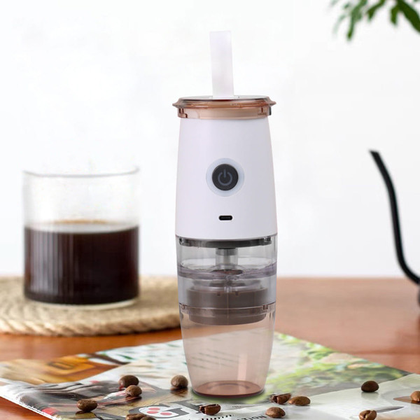 Portable Electric Coffee Grinder with 5 Precise Grind Settings USB Charging Automatic Coffee Bean G K484-FQZHE_NGQ6M5AN