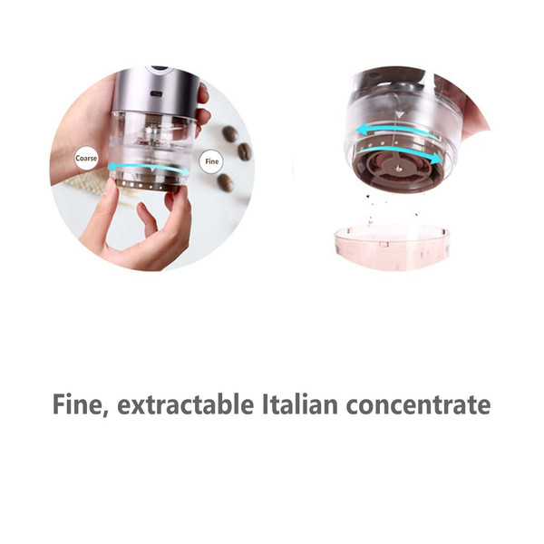 Portable Electric Coffee Grinder with 5 Precise Grind Settings USB Charging Automatic Coffee Bean G K484-FQZHE_NGQ6M5AN