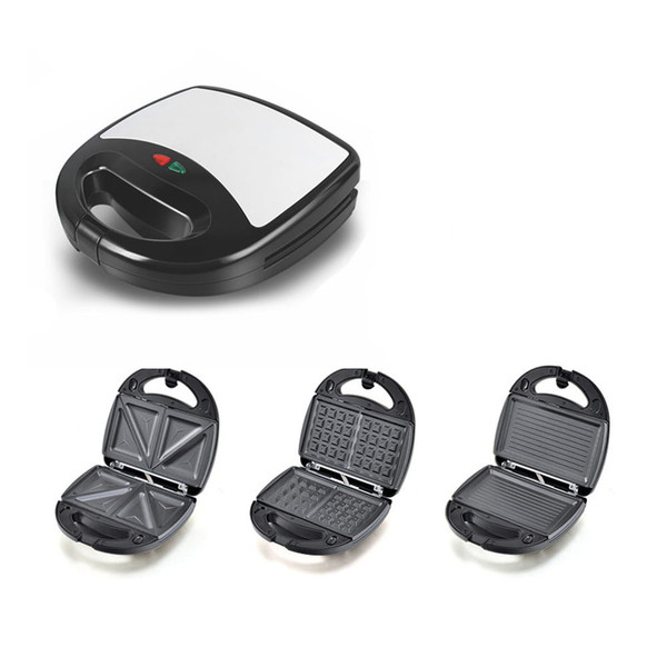 3-in-1 Household Waffle Maker Quick Heating Non-stick Coating Sandwich Maker with Removable Plates  K484-FQZHE_3ISFBC51