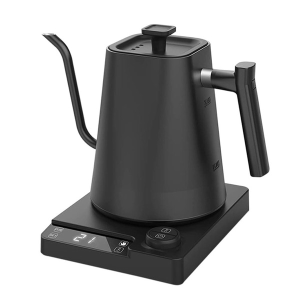 1L Electric Gooseneck Kettle Teapot with Stainless Steel Inner Liner and Cover, Hot Water Boiler He K484-FQZDN_ITCWSY4U