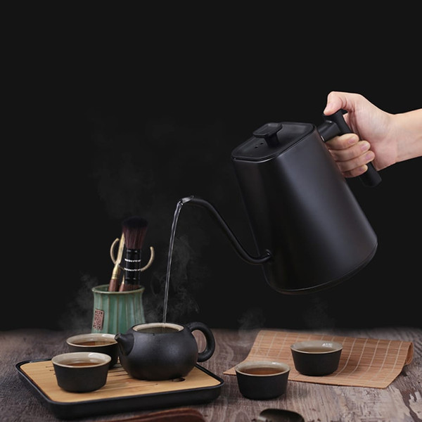 1L Electric Gooseneck Kettle Teapot with Stainless Steel Inner Liner and Cover, Hot Water Boiler He K484-FQZDN_ITCWSY4U