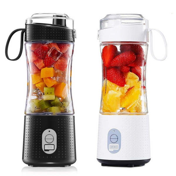 Portable Blender Type-C Rechargeable Juicer Cup Electric Blender for Travel Kitchen 380ml White K484-FQZHE_1RT39VVY