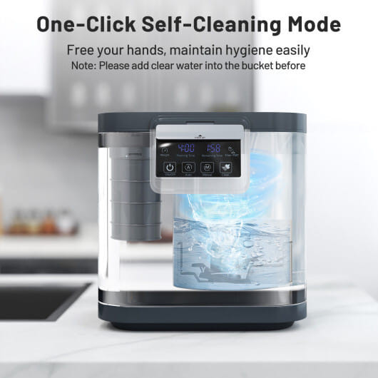 4 L Electric Composter with Lid and LED Display for Kitchen-Black - Color: Black D681-ES10482US-BK