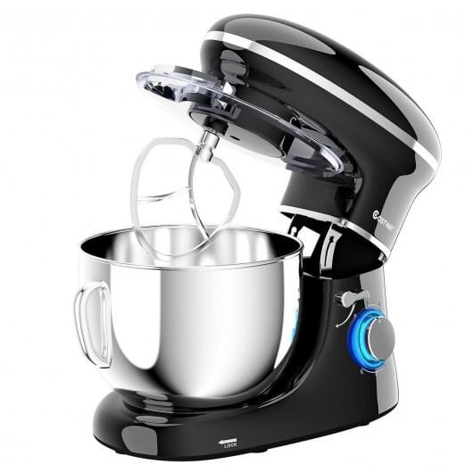 6.3 Qt 6 Speed 660W  Tilt-Head Food Stand Mixer-Black B593-EP24664