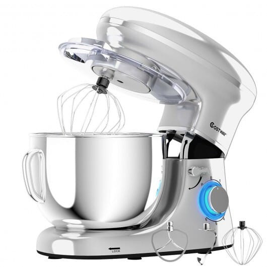 6.3 Qt 6 Speed 660W  Tilt-Head Food Stand Mixer-Black B593-EP24664