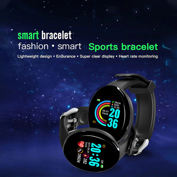 D18 1.44 Inch Sports Smart Watch Round Screen Smart Bracelet Heart Rate Blood Pressure Sleep Monito K484-FQZCO_8R2FT6NY