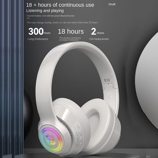 Head-mounted Bluetooth Headphones Hd Noise Reduction Subwoofer Wireless Luminous Gaming Headset pia K484-FQZCO_N2UH7CW0