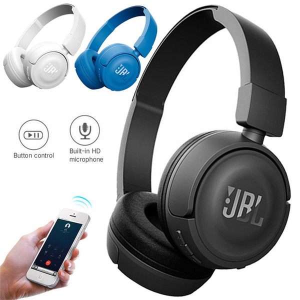 JBL T450BT Wireless Bluetooth-compatible Headphones Flat Foldable In-ear Bass Headset With Mic Nois K484-PEL_0LQK4RHS