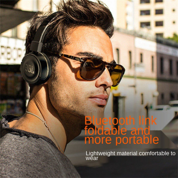 JBL T450BT Wireless Bluetooth-compatible Headphones Flat Foldable In-ear Bass Headset With Mic Nois K484-PEL_0LQK4RHS