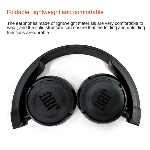JBL T450BT Wireless Bluetooth-compatible Headphones Flat Foldable In-ear Bass Headset With Mic Nois K484-PEL_0LQK4RHS