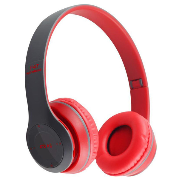 P47 Wireless Headsets On-Ear Stereo Earphones Longer Playtime USB Charging For Smart Phone Computer K484-PEL_0QBVY4K4