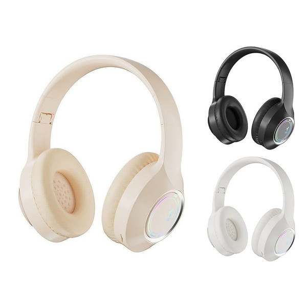 Wireless Headphones Over Ear Stereo Sound Lighting Earphones Foldable Gaming Headset For Laptop PC  K484-PEL_0R3R7K2W