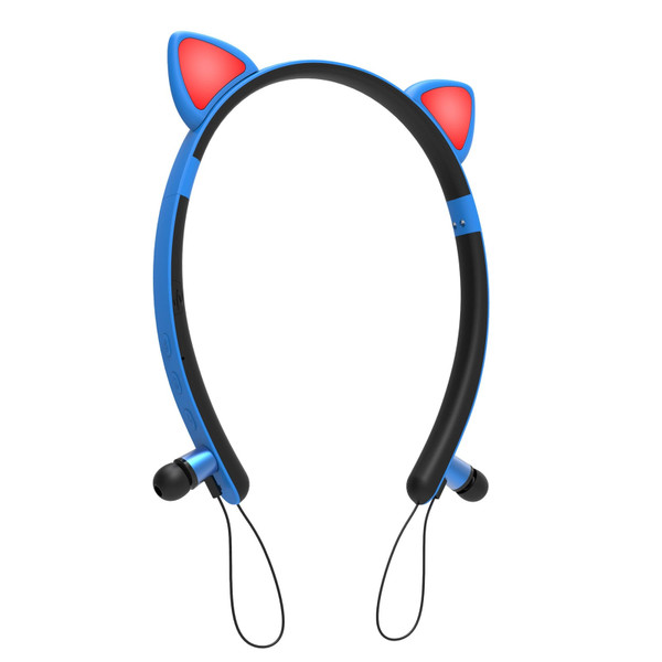 Wireless Earbuds Sweatproof Noise Canceling Earphones Glowing Cartoon Cat Ears Hair Band Headset Fo K484-PEL_0R692BRA