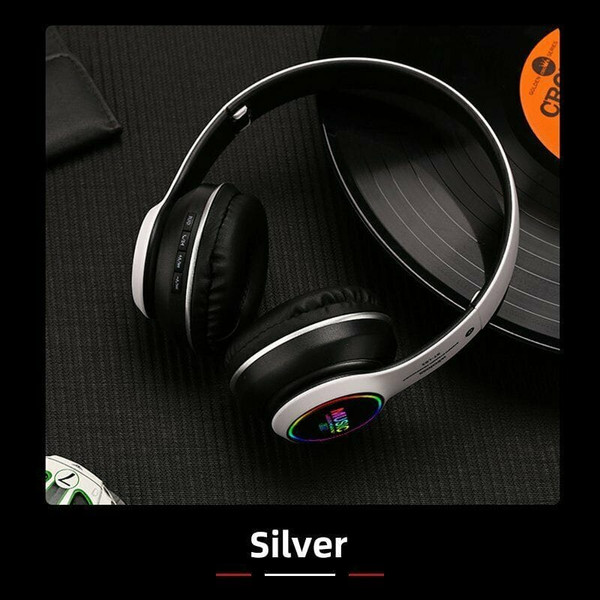 Wireless Bluetooth 5.0 Headphones Foldable Headset Earphones Noise Cancelling Sport Earphone Golden K484-PEL_0FVQPHK1