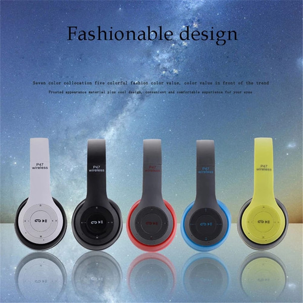 P47 Foldable Wireless  Headphones, Tablet Bluetooth-compatible Headset With Mic, Compatible For Mob K484-PEL_0KOWNNDG