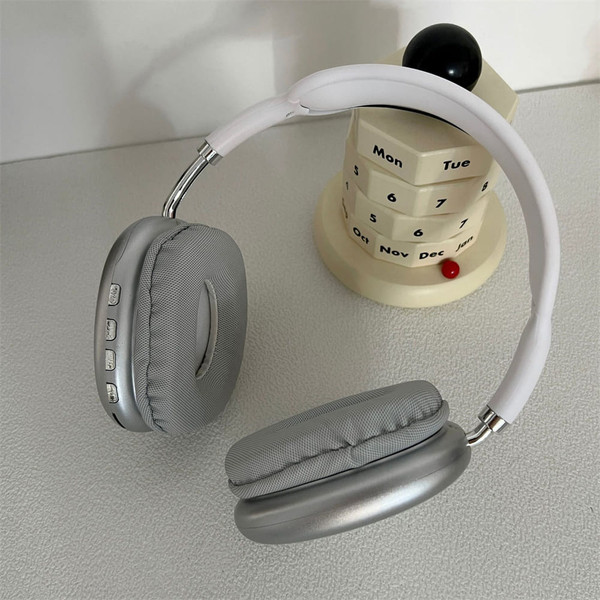 P9 Wireless Headset On-Ear Stereo Earphones Noise Cancelling Ear Buds With Mic For Cell Phone Compu K484-PEL_0QBU56TK