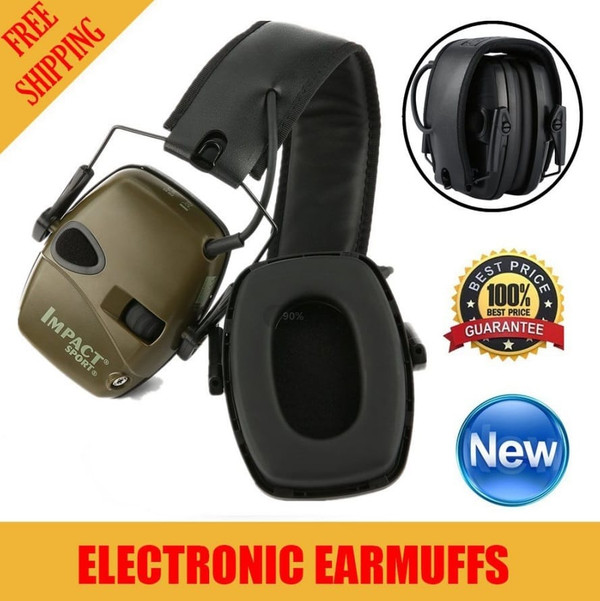 Earmuff Outdoor Noise Reduction Electronic Headphones Without Battery green K484-PEL_0GYTVH72