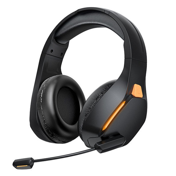 Wireless Headsets Over-Ear Stereo Earphones Longer Playtime Headphones with Flexional Microphone Bl K484-PEL_0R22E8PR