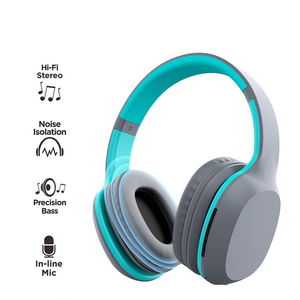 A18 Wireless Headphones over Ear Hi-Fi Stereo Deep Bass Wireless Earphones for Laptop Pc Computer M K484-PEL_0QPVFS9V