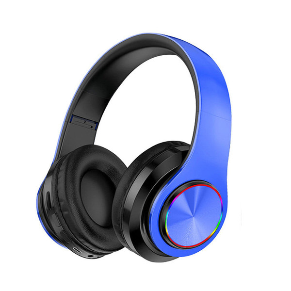 B39 Earphone Wireless Bluetooth Headset Colorful Luminous Subwoofer Music Game Sports Headphone Whi K484-PEL_0PL5THVC