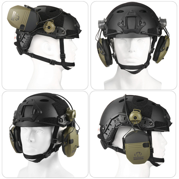 Electronic Shooting Ear Protection Earmuffs NRR 23dB Lightweight Low Profile Hearing Protection Ear K484-PEL_0R2DCN7Y