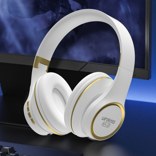 KH20 Bluetooth Headphones Over Ear Wireless Headphones With Microphone Lightweight Headset For Lapt K484-PEL_0QOKSLJZ