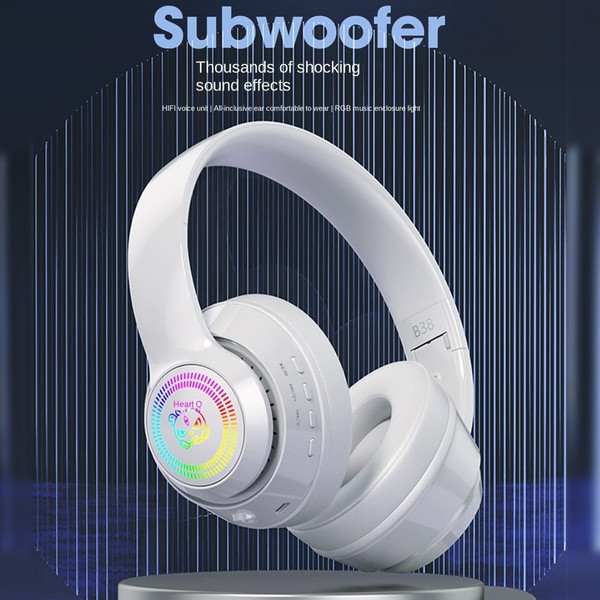 Head-mounted Bluetooth Headphones Hd Noise Reduction Subwoofer Wireless Luminous Gaming Headset dar K484-FQZCO_N2UH7KO2