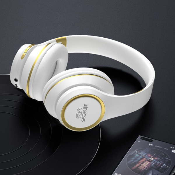 KH20 Bluetooth Headphones Over Ear Wireless Headphones With Microphone Lightweight Headset For Lapt K484-PEL_0QOKKAH2