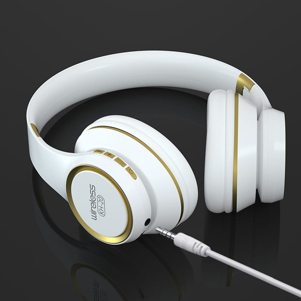 KH20 Bluetooth Headphones Over Ear Wireless Headphones With Microphone Lightweight Headset For Lapt K484-PEL_0QOKKAH2