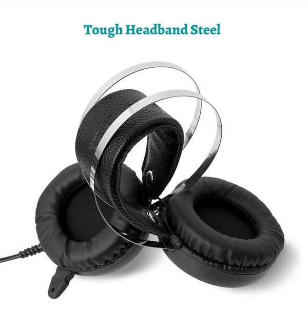 Professional 7.1 Gaming Headset Gamer Surround Sound USB Wired Headphones with Microphone for PC Co K484-PEL_0BMJM6X6