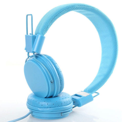 Kids Wired Ear Headphones Stylish Headband Earphones for iPad Tablet  GreenAF1C K484-PEL_021SAF1C