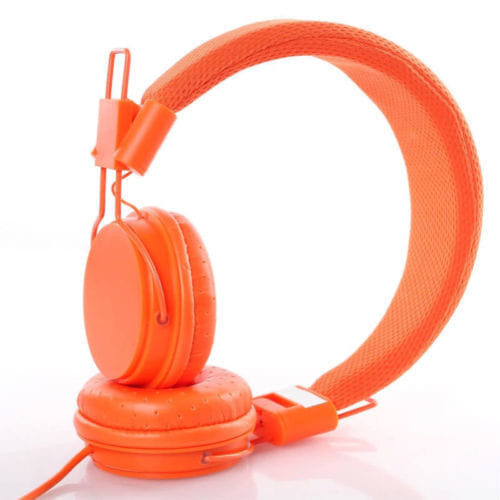 Kids Wired Ear Headphones Stylish Headband Earphones for iPad Tablet  GreenAF1C K484-PEL_021SAF1C