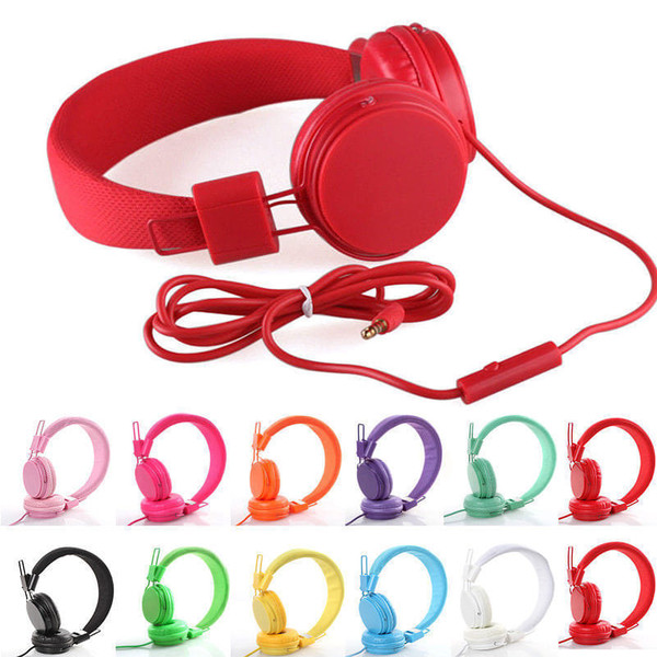 Kids Wired Ear Headphones Stylish Headband Earphones for iPad Tablet  GreenAF1C K484-PEL_021SAF1C