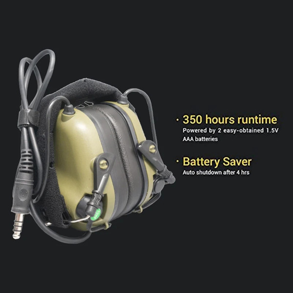 Earmor M32 Lightweight Electronic Earmuffs Hearing Protector Nrr 22db Noise Reduction Sound Amplifi K484-PEL_0R2XRZKM