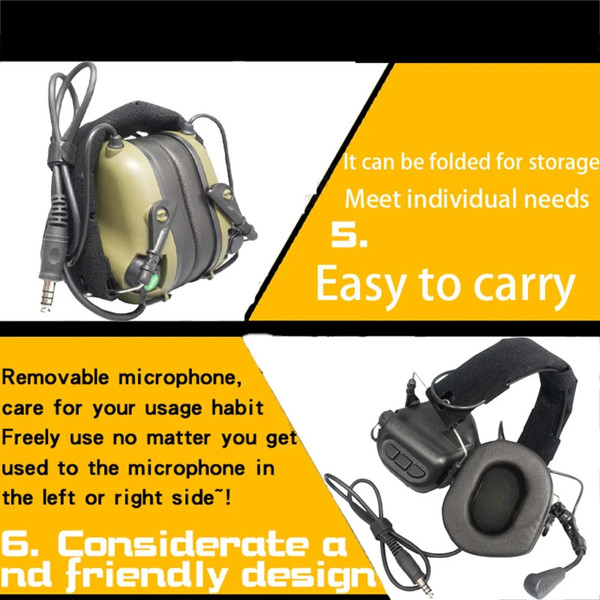 Earmor M32 Lightweight Electronic Earmuffs Hearing Protector Nrr 22db Noise Reduction Sound Amplifi K484-PEL_0R2XRZKM