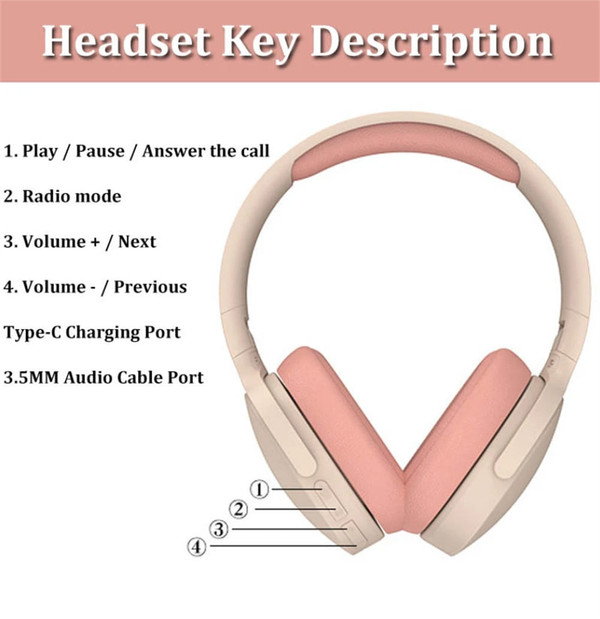 P2961 Bluetooth Headset In-Ear Stereo Hifi Subwoofer Gaming Headphones TF/AUX Music Player With Mic K484-PEL_0POZSYGS