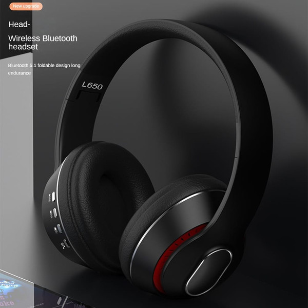 Foldable Bluetooth Headphones Hi-fi Noise Reduction Music Earphone Wireless Gaming Headset China red K484-FQZCO_SH5SKID6