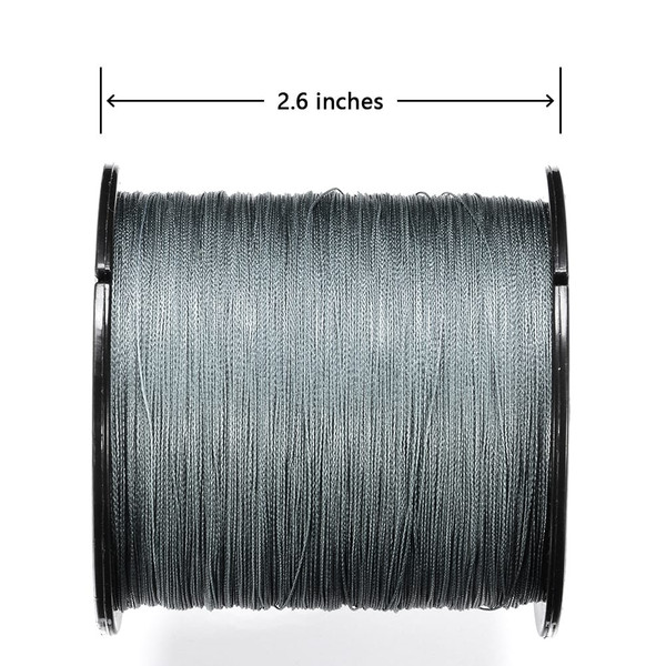 US MOUNCHAIN 300m Fishing Line 8 Strands Pe Braided Super Strong Fishing  Line Fishing Tackle gray  K484-POU_099HMN4I_US