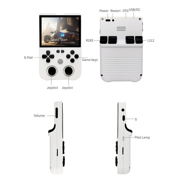 XU10 Retro Handheld Mini Game Console with 3000mAh Rechargeable Battery 3.5-Inch IPS Screen Control K484-PEL_0RTJFRLJ