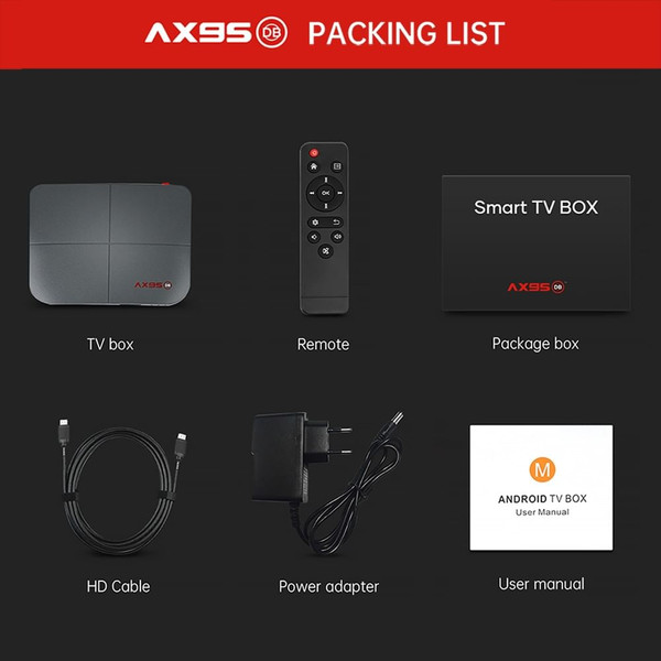 1 Abs Material Ax95 Smart Tv  Box Android 9.0 Supports Dolby Tv Version Google Store 4+32G_US plug K484-PEL_0HR4VJC9
