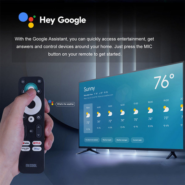 MECOOL Km7 Plus Smart TV Box 2GB RAM 16GB ROM S905y4 64-bit Quad-core Android 11 Wifi Bluetooth Bla K484-PEL_0P2C2T9D
