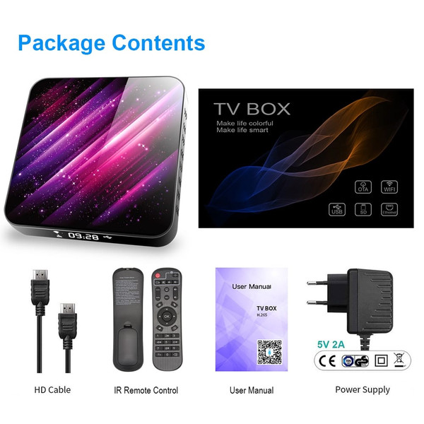 Tp03 Tv  Box H616 Android 10 4+32g D Video 2.4g 5ghz Wifi Bluetooth Smart Tv Box 4+32G_Au plug+I8 K K484-PEL_0HSXW43B