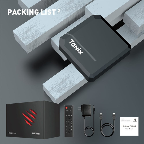 Tx2 TV Box Android 12.0 2GB RAM 16GB ROM Allwinner H618 64 Bit Quad-Core 2.4G Wifi 4K HD Smart Set  K484-PEL_0QSTDSEH