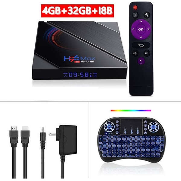 H96 Max H616 Top  Box Dual-band Wifi Android  10.0 TV  Box 4+32g 4+32G_Australian plug K484-PEL_0HRVY11J