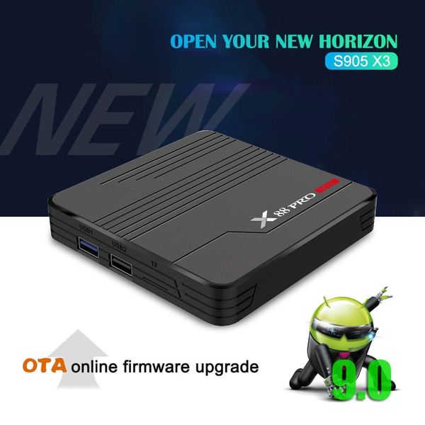 X88 PRO Mini TV Box Android 9.0 Amlogic S905X3 4K 60fps Google Player Media Player 2GB 16GB 4GB 32G K484-PEL_0HHMGA42